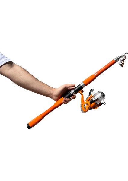 Protackle Combo Kamış Makine Set 2.40 mt Turuncu