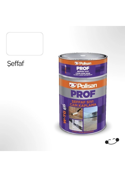 Prof Sıvı Cam Şeffaf 3 kg. W-Tg