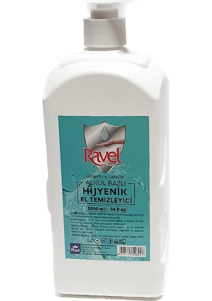 Alkol Bazlı Hijyenik El Temizleyici 1000ML
