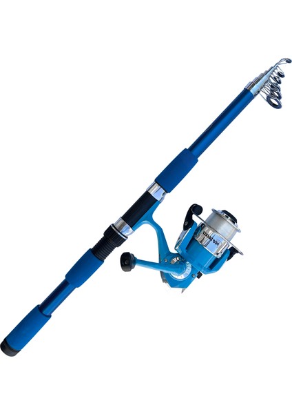 Protackle Combo Kamış Makine Set 2.10 mt Mavi