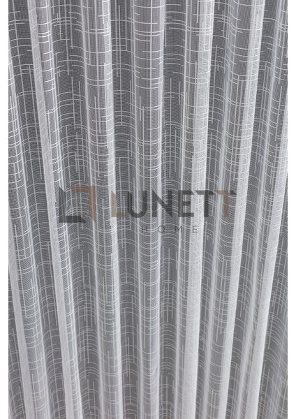 Kullanıma Hazır Ekru Renk Hipatia Desen (1x2.5) Orta Pile Tül Perde fırsatları