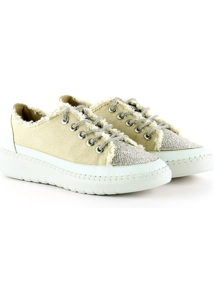 Vanessa Bej Denim Taşlı Sneaker
