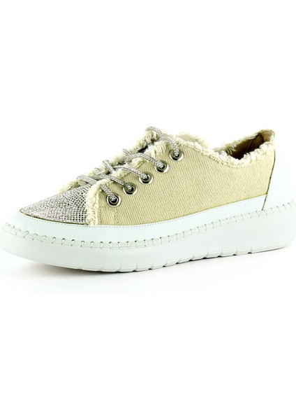 Vanessa Bej Denim Taşlı Sneaker