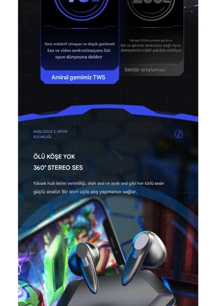 Kablosuz Kulak Içi Rgb Işıklı Mikrofonlu Kalite Ses Tüm Telefon Uyumlu Oyuncu Kulaklığı modelleri