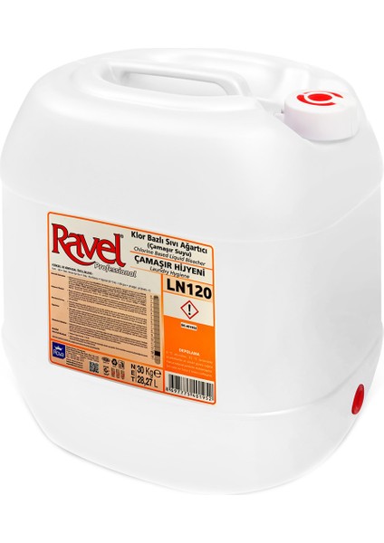 Klor Bazlı Sıvı Ağartıcı(Çamaşır Suyu) 20 kg