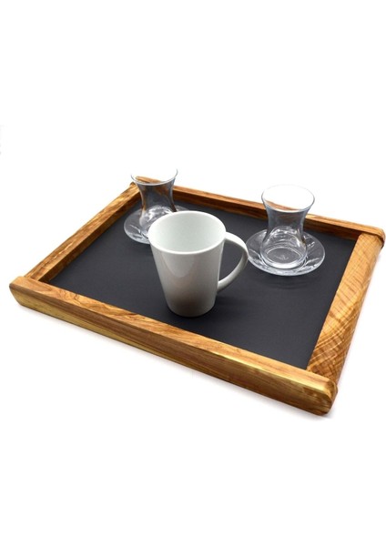 Ahşap Kenarlı Dikdörtgen Tepsi 40 Cm fiyatları