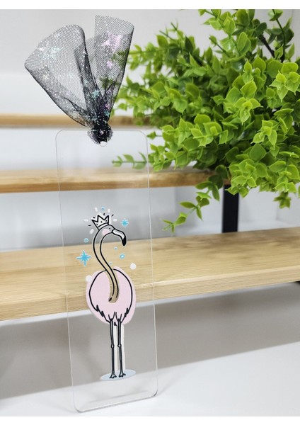 Flamingo Desenli Pleksi Kitap Ayracı fiyatları