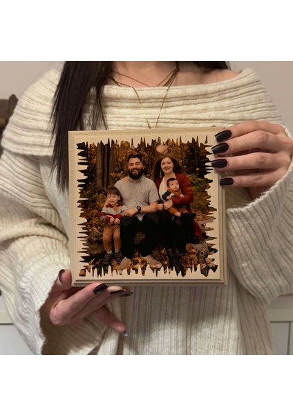 Doğal Ahşap Fotoğraf Çerçevesi