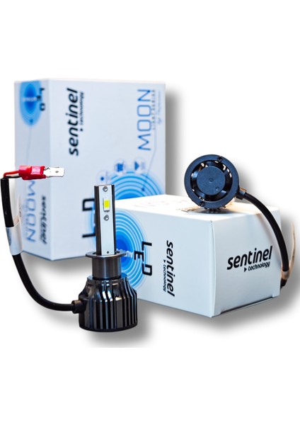 H1 LED Xenon Moon Serisi Şimşek Etkili 12V Beyaz
