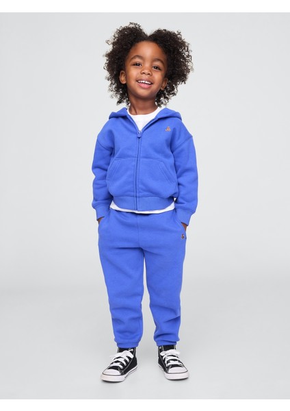Erkek Bebek Mavi Vintage Soft Relaxed Jogger Eşofman Altı