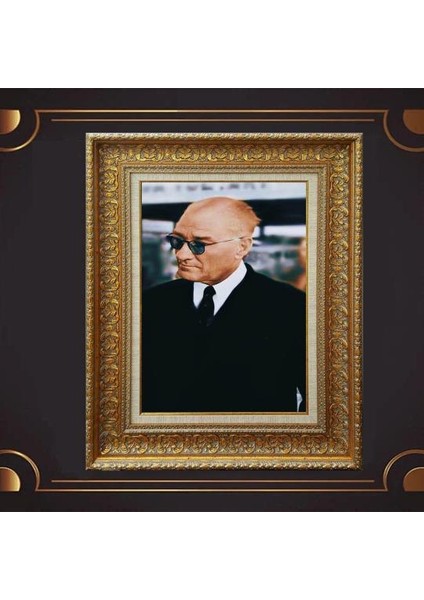 Özel Altın Seri Atatürk Tablo AF487