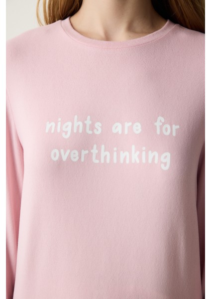 Nights Lila Pantolon Pijama Takımı modelleri