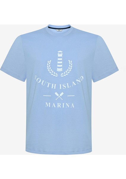 Blue Anchor Şortlu Çok Renkli Pijama Takımı