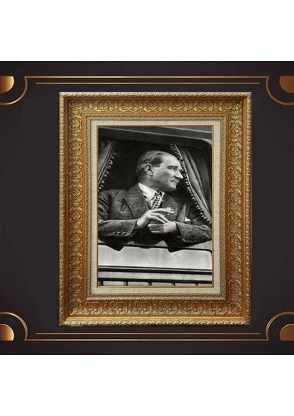 Özel Altın Seri Atatürk Tablo AF625