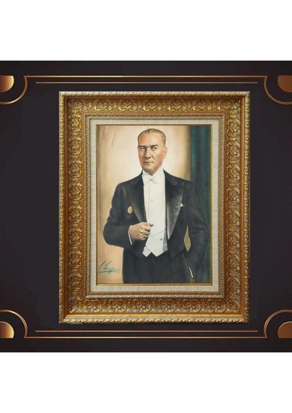 Özel Altın Seri Atatürk Tablo AF566