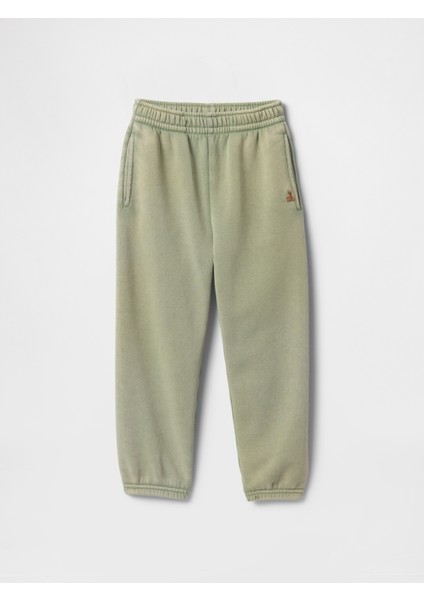 Erkek Bebek Haki Vintage Soft Relaxed Jogger Eşofman Altı