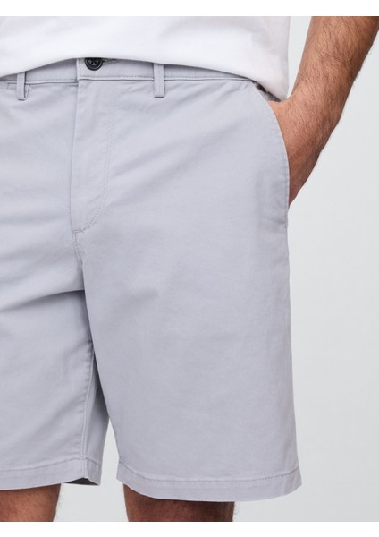 Erkek Siyah Essential Khaki Şort