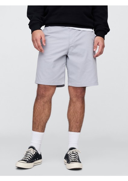 Erkek Siyah Essential Khaki Şort