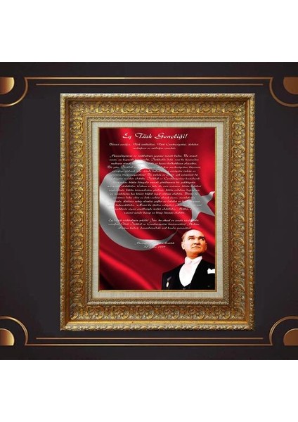 Özel Altın Seri Atatürk Tablo AF271