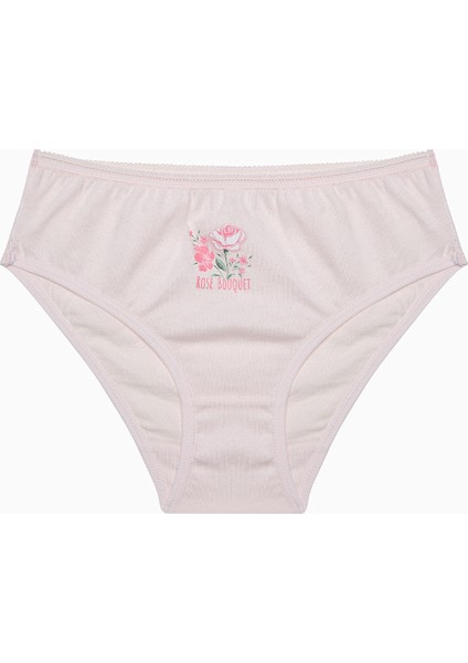 Kız Çocuk Rose 5li Çok Renkli Slip Külot