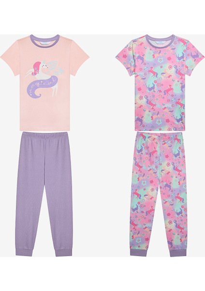 Kız Çocuk Magical 2li Çok Renkli Pijama Takımı