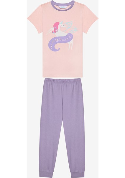 Kız Çocuk Magical 2li Çok Renkli Pijama Takımı
