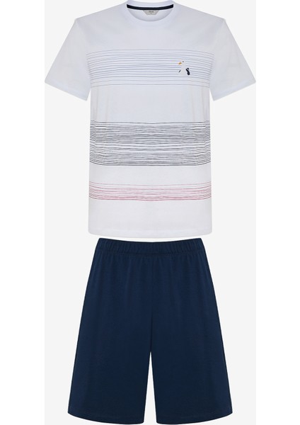 Seagull Shorts Çok Renkli Pijama Takımı