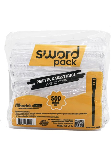 Plastik Çay, Kahve Karıştırıcı 500'LÜ 3 Paket (1500 Adet)