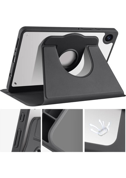 Samsung Galaxy Tab A9 (8.7 Inç) Yatay ve Dikey Standlı Dönebilen Kalemlikli Smart Thermix Kılıf Sm- X110 X115 fırsatları