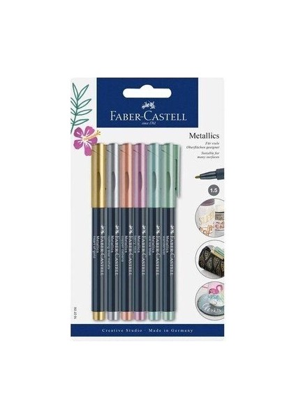 Çok Amaçlı Markör Metalik 6 Renk Blister (160706)