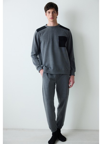Erkek Timeless Antrasit Melanj Sweatshirt
