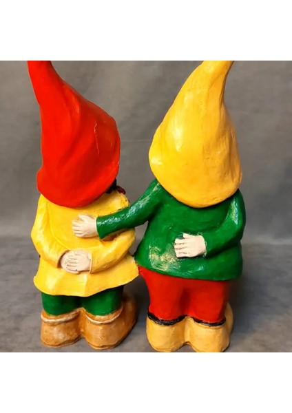 2020 El Yapımı Sevimli Bahçe Cüceleri - Kırmızı fiyatları