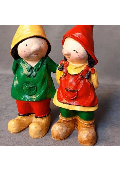 2020 El Yapımı Sevimli Bahçe Cüceleri - Kırmızı modelleri