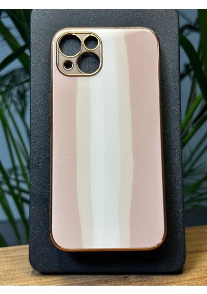 Apple iPhone 13 Pro Özel Renkli Tasarım Cam Arka Kapak Kamera Çerçeve Koruyuculu Silikon Yapı Gennluna Kılıf Tm