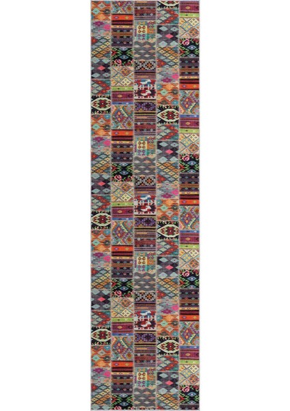 Renkli Kaymaz Patchwork Kesme Rulo Özel Ölçülü Yolluk AR980 fiyatları