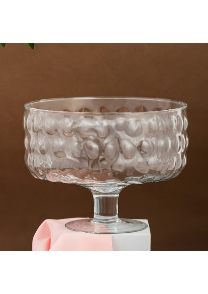 Porsima Bubbles Ayaklı Cam Kek Tatlı Pasta Kurabiye Fanusu Şık Sunum Standı 19 cm fırsatları