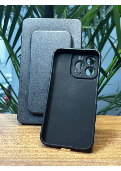 Apple iPhone 13 Ultra Darbe Emici Kamera Koruma Çerçeveli Mıknatıs Stand Özellikli Gennshockstand Kılıf