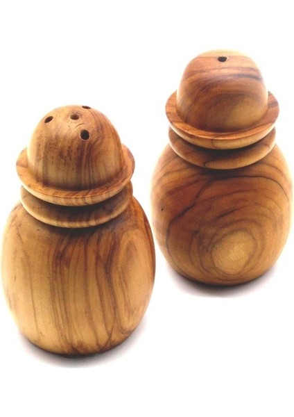 Ahşap Tuzluk Biberlik Seti Zeytin Ağacı modelleri