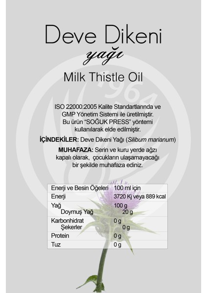 Sepe Natural Deve Dikeni Tohumu Yağı 200 Ml | Milk Thistle Seed Oil modelleri
