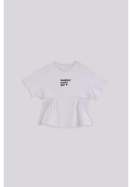 Bg Store Kız Çocuk Beyaz Tshirt
