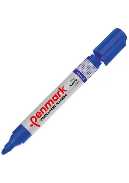 HS-405-02 Permanent Markör Yuvarlak Uç Mavi