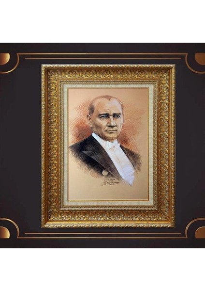 Özel Altın Seri Atatürk Tablo AF42