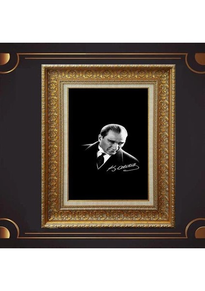 Özel Altın Seri Atatürk Tablo AF448