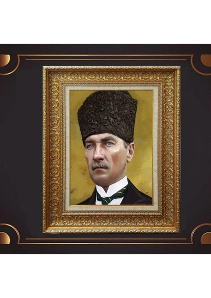 Özel Altın Seri Atatürk Tablo AF624