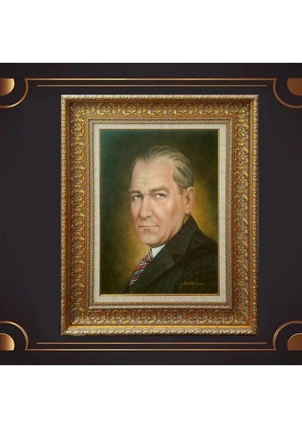 Özel Altın Seri Atatürk Tablo AF173