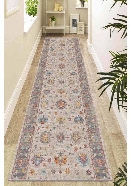 Toprak Kaymaz Klasik Motifli Özel Ölçü Rulo Yolluk AR663