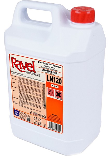 Klor Bazlı Sıvı Ağartıcı(Çamaşır Suyu) 5000 gr