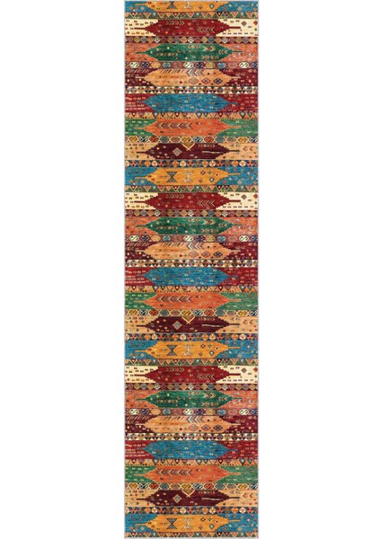 Çok Renkli Klasik Motifli Kesme Rulo Özel Ölçü Yolluk AR1086 fiyatları