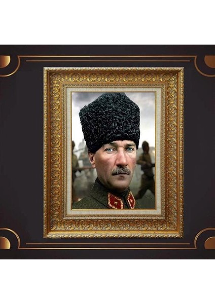 Özel Altın Seri Atatürk Tablo AF596
