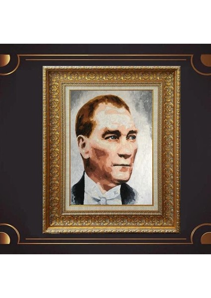 Özel Altın Seri Atatürk Tablo AF717